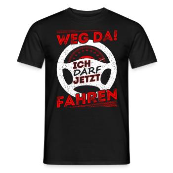 Führerschein Fahrschule Führerscheinprüfung Mann - Männer T-Shirt - Schwarz - Vorne - AI Model Male 178 light (178cm)