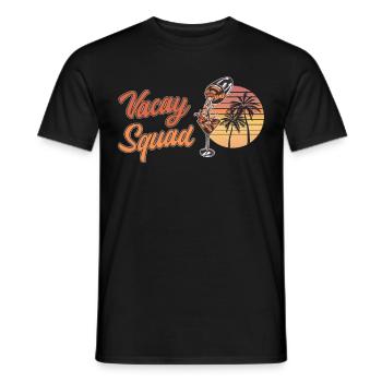 Voyage de vacances d’été Famille et amis Vacay Squad - T-shirt homme - noir - Devant - AI Model Male 178 light (178cm)