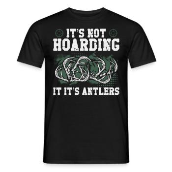 Buck Deer Hunting Hunter Vintage - T-shirt homme - noir - Devant - AI Model Male 178 light (178cm)