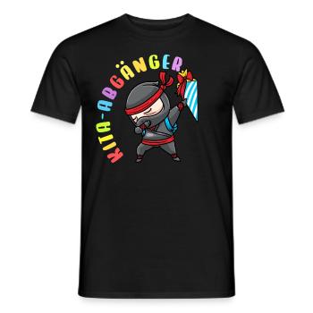 Kita Abgänger Schultüte Ninja Kindergarten - Männer T-Shirt - Schwarz - Vorne - AI Model Male 178 light (178cm)