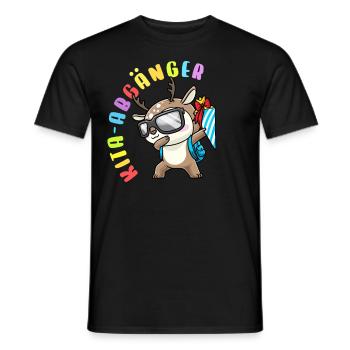 Kita Abgänger Schultüte Reh Kindergarten Abschluss - Männer T-Shirt - Schwarz - Vorne - AI Model Male 178 light (178cm)