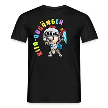 Kita Abgänger Schultüte Ritter Kindergarten - Männer T-Shirt - Schwarz - Vorne - AI Model Male 178 light (178cm)