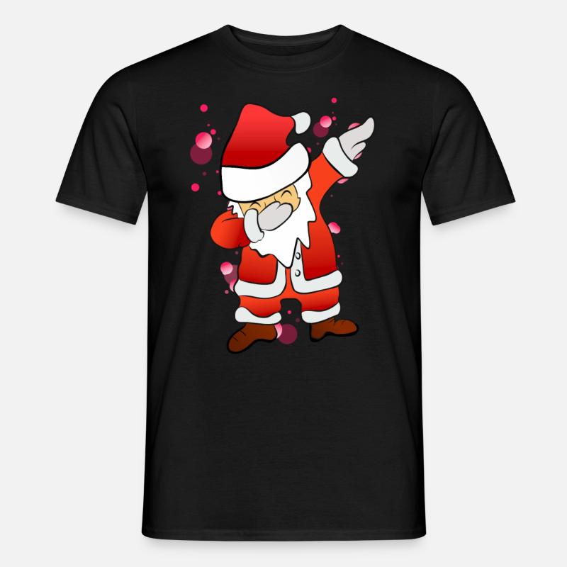 Dabbing Nikolaus - Männer T-Shirt - Schwarz