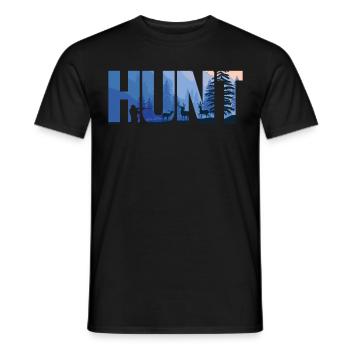 Buck Deer Hunting Hunter Hunt - Männer T-Shirt - Schwarz - Vorne - AI Model Male 178 light (178cm)
