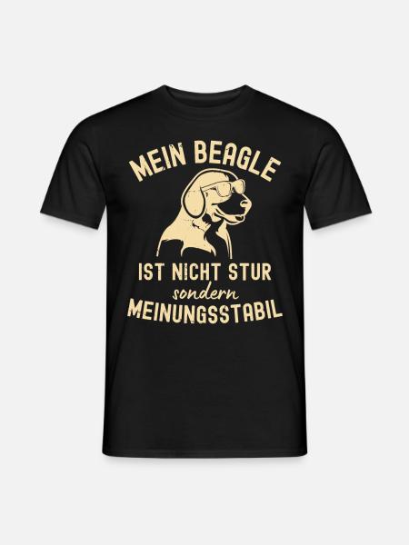 Lustiger Beagle Spruch für Beagle Liebhaber - Männer T-Shirt - Schwarz