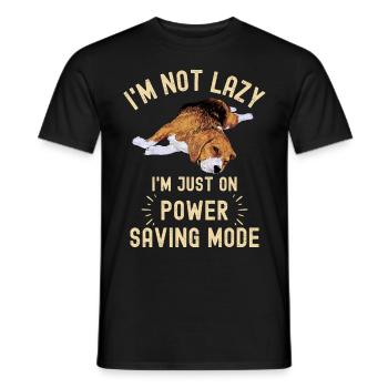 Funny Beagle saying for Beagle lovers - Men's T-Shirt - black - Front - AI Model Male 178 light (178cm)