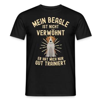 Lustiger Beagle Spruch für Beagle Liebhaber - Männer T-Shirt - Schwarz - Vorne - AI Model Male 178 light (178cm)
