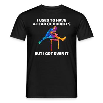Haies Haies Hurdler Running Runner Athlètes - T-shirt homme - noir - Devant - AI Model Male 178 light (178cm)