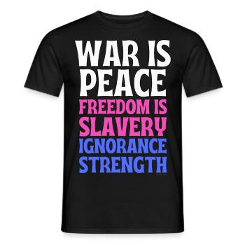1984 ist wahr 2022 - Männer T-Shirt - Schwarz - Vorne - AI Model Male 178 light (178cm)