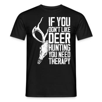 Chasseur de cerfs buck si vous - T-shirt homme - noir - Devant - AI Model Male 178 light (178cm)