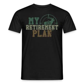 Chasseur de cerfs à la retraite - T-shirt homme - noir - Devant - AI Model Male 178 light (178cm)