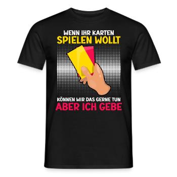 Lustiger Schiedsrichter Spruch Schiri - Männer T-Shirt - Schwarz - Vorne - AI Model Male 178 light (178cm)
