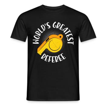 World's best referee - Men's T-Shirt - black - Front - AI Model Male 178 light (178cm)