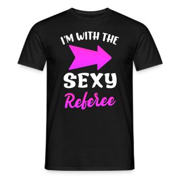 Wife of the judge's wife Shiri - Men's T-Shirt - black - Front - AI Model Male 178 light (178cm)