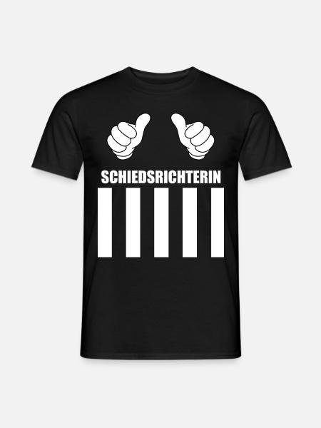 Schiedsrichterin Outfit - Männer T-Shirt - Schwarz