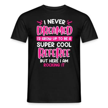 Super cool Arbitre Arbitre Dames - T-shirt homme - noir - Devant - AI Model Male 178 light (178cm)