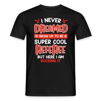 Super cool Arbitre Arbitre Dames - T-shirt homme - noir - Devant - AI Model Male 178 light (178cm)
