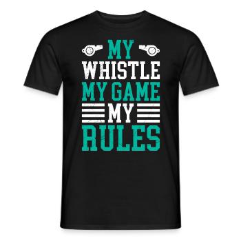 Ma pipe mon jeu mes règles - T-shirt homme - noir - Devant - AI Model Male 178 light (178cm)