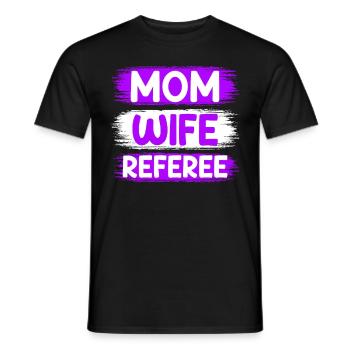 Maman Épouse Arbitre Mère Femme Arbitre - T-shirt homme - noir - Devant - AI Model Male 178 light (178cm)