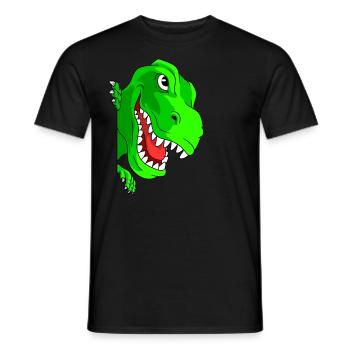 Dinosaure Tyrannosaurus Boys Girl Cadeau - T-shirt homme - noir - Devant - AI Model Male 178 light (178cm)