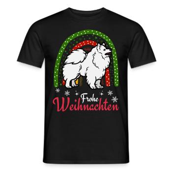 Noël Sweet German Spitz Lover Kawaii - T-shirt homme - noir - Devant - AI Model Male 178 light (178cm)