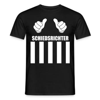 Schiedsrichter Outfit - Männer T-Shirt - Schwarz - Vorne - AI Model Male 178 light (178cm)
