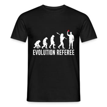 Evolution Referee - Männer T-Shirt - Schwarz - Vorne - AI Model Male 178 light (178cm)