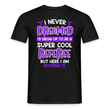 Super cool Arbitre Arbitre Dames - T-shirt homme - noir - Devant - AI Model Male 178 light (178cm)