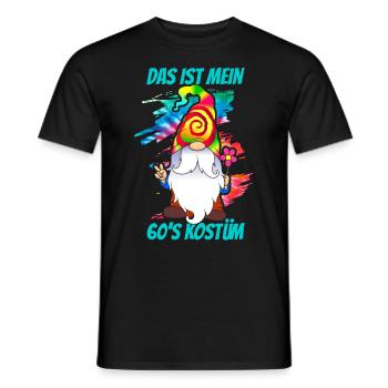 das ist mein 60's Kostüm - 1960er jahre - Männer T-Shirt - Schwarz - Vorne - AI Model Male 178 light (178cm)