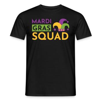 Escouade de Mardi Gras - T-shirt homme - noir - Devant - AI Model Male 178 light (178cm)