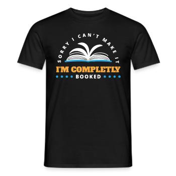 Bookworm Book Lover Literary Reading - Men's T-Shirt - black - Front - AI Model Male 178 light (178cm)