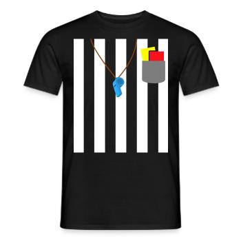 Tenue d’arbitre Devise Party Shiri - T-shirt homme - noir - Devant - AI Model Male 178 light (178cm)