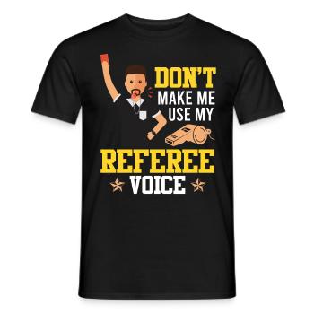 Arbitre - T-shirt homme - noir - Devant - AI Model Male 178 light (178cm)