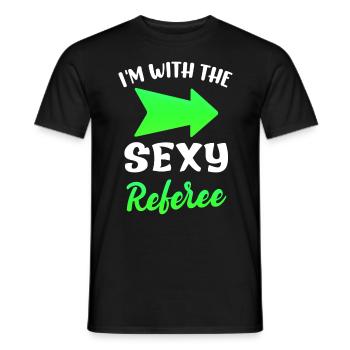 Wife of the judge's wife Shiri - Men's T-Shirt - black - Front - AI Model Male 178 light (178cm)