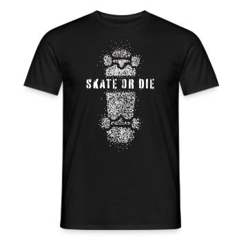 Skate ou le Skater Skateboarder Skatepark Skating - T-shirt homme - noir - Devant - AI Model Male 178 light (178cm)