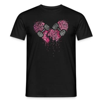 Skateboard Herz Skateboarder Skater Skateboarderin - Männer T-Shirt - Schwarz - Vorne - AI Model Male 178 light (178cm)