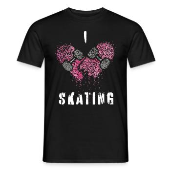 Skaterin Skateboarderin Skating Skater Skateboard - Männer T-Shirt - Schwarz - Vorne - AI Model Male 178 light (178cm)