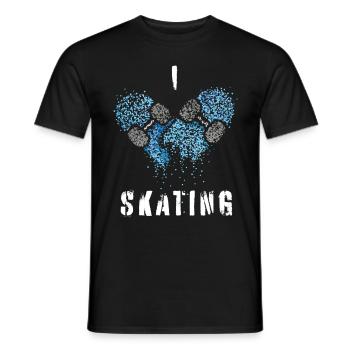 Skater Skateboarder Skating Skater Skateboard - Männer T-Shirt - Schwarz - Vorne - AI Model Male 178 light (178cm)