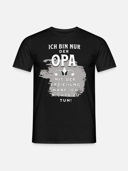 Opa hat sein Enkelkind - Männer T-Shirt - Schwarz