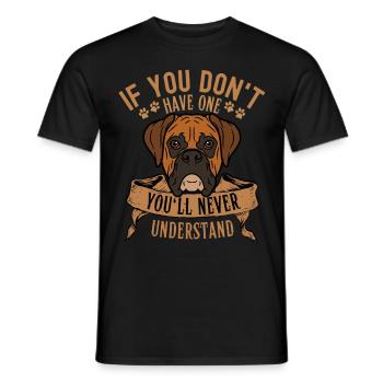 Legendary German Boxer Classic Retro - Men's T-Shirt - black - Front - AI Model Male 178 light (178cm)