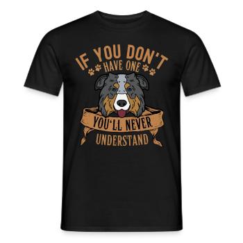 Legendary Australian Shepherd Retro Classic - Men's T-Shirt - black - Front - AI Model Male 178 light (178cm)
