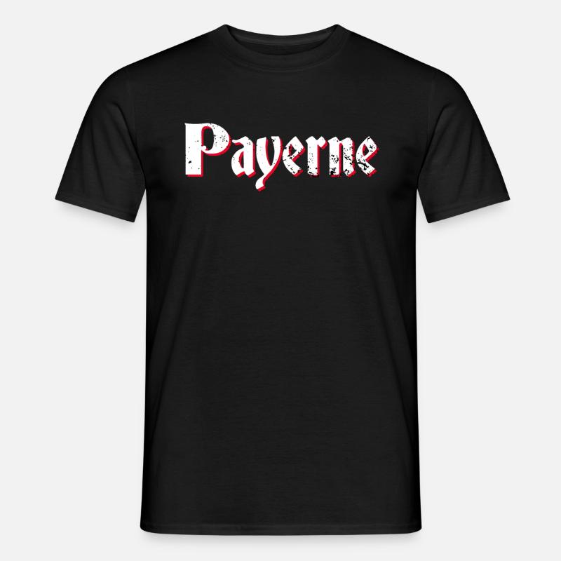 Payerne - Männer T-Shirt - Schwarz