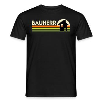 Bauherr Eigenheim Richtfest - Männer T-Shirt - Schwarz - Vorne - AI Model Male 178 light (178cm)