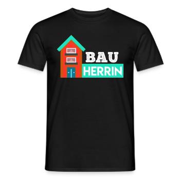 Bauherrin Eigenheim Hausbauer - Männer T-Shirt - Schwarz - Vorne - AI Model Male 178 light (178cm)