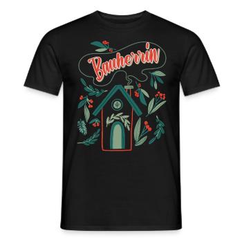 Bauherrin Eigenheim Damen - Männer T-Shirt - Schwarz - Vorne - AI Model Male 178 light (178cm)
