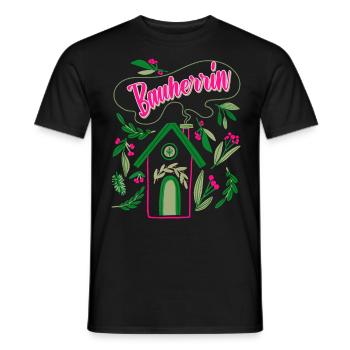 Bauherrin Eigenheim Damen - Männer T-Shirt - Schwarz - Vorne - AI Model Male 178 light (178cm)