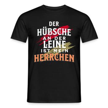 Hundebesitzer Süßer Spruch Gassi mit dem Hund - Männer T-Shirt - Schwarz - Vorne - AI Model Male 178 light (178cm)