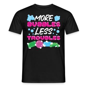 Soap Making Crafting More Bubbles - Männer T-Shirt - Schwarz - Vorne - AI Model Male 178 light (178cm)