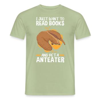 Anteater pet South America Anteaters - Men's T-Shirt - sage - Front - AI Model Male 178 light (178cm)