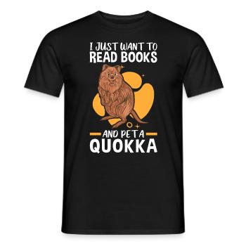 Quokkas streicheln australisches Beuteltier Quokka - Männer T-Shirt - Schwarz - Vorne - AI Model Male 178 light (178cm)
